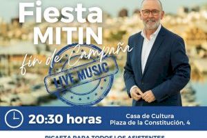 El PP cierra mañana la campaña electoral en El Campello con fiesta, música en directo y picaeta en la Casa de Cultura