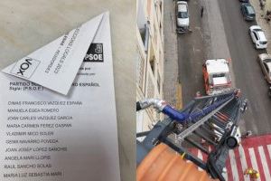 Incidencias 28M: Empujones y pintadas en Castelló, desprendimientos en Paterna y papeletas a doble cara en Sueca