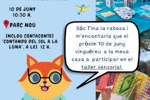 “Biblioteca d’estiu” incorpora un taller de cuentos sensorial para bebés en el Parc Nou