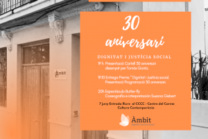 Asociación Àmbit celebra su 30 aniversario en el Centro del Carme de Cultura Contemporània