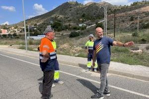 El Ayuntamiento de la Vall d’Uixó inicia la construcción de la acera de conexión del barrio Carbonaire con el Paratge de Sant Josep