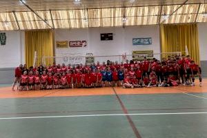 Primera jornada del torneo Club voleibol Xàtiva con la participación de mas de noventa deportistas