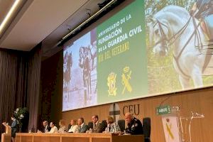 La delegada del Gobierno de la Comunitat Valenciana preside la conmemoración del 179 aniversario de la fundación de la Guardia Civil
