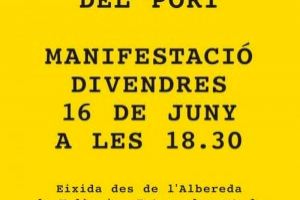 La Comissió Ciutat-Port convoca una gran manifestación contra la ampliación del Puerto de València viernes 16 de junio a las 18:30
