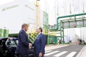 El Rey de Países Bajos acompañado de Ignacio Galán visita la principal planta de producción de hidrogeno verde de Europa