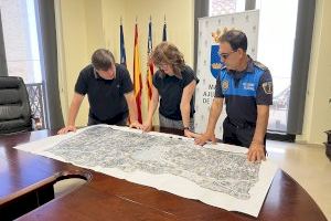 Borriana elabora un mapa de caminos, sendas, acequias y partidas de todo el término municipal