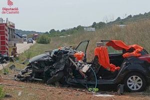 Una fallecida y siete heridos en la Vall d'Uixó en el grave accidente de la N-225