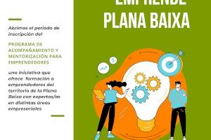 Emprende Plana Baixa 2023 obri el termini de presentació de sol·licituds per a promoure la cultura emprenedora