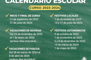 Elda acuerda que los días no lectivos del próximo curso sean el 7 de diciembre de 2023 y el 14 y 17 de junio de 2024