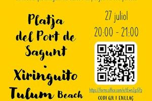 La concejalía de Playas organiza una ruta para conocer al chorlitejo en la playa de Puerto de Sagunto