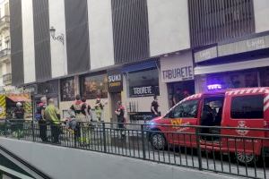 Incendio en un céntrico restaurante de Valencia junto a la calle Don Juan de Austria