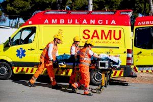 Una ciclista ferida en xocar contra un cotxe a València