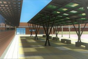 L’Ajuntament enceta la instal·lació d’una pèrgola fotovoltaica al CEIP Benimaclet, que generarà la meitat de l’energia del centre escolar