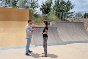L'Alcora estrena un renovat ‘skatepark’ després de la seua remodelació i ampliació