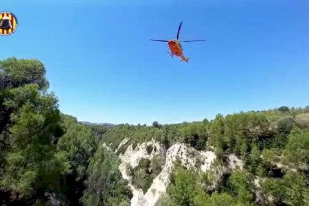Quatre persones rescatades en helicòpter en patir accidents en les muntanyes de la Comunitat Valenciana
