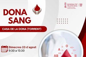 El Ayuntamiento de Torrent promueve la donación de sangre