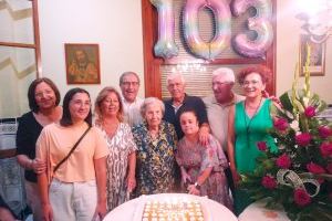 Lola Sanchis Sanchis compleix 103 anys