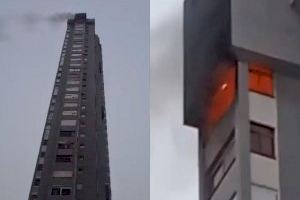 VIDEO | El coloso en llamas: Arde un rascacielos en Benidorm