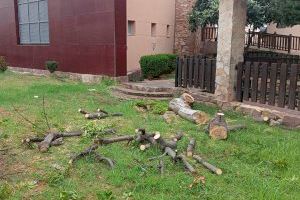 La Brigada  Municipal de Obras de Almenara repara los desperfectos causados por la DANA