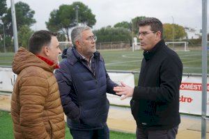 Ontinyent renova el sistema de reg dels camps de futbol de la Purísima amb fons del superàvit