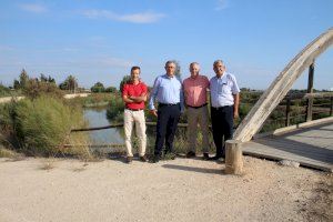 El subdelegado y el presidente de la CHS visitan las actuaciones de mantenimiento y conservación del río Segura