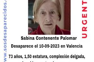Busquen a una dona de 73 anys desparecida a València