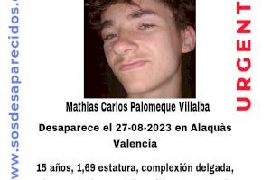 Buscan a un menor de 15 años desaparecido en Alaquàs