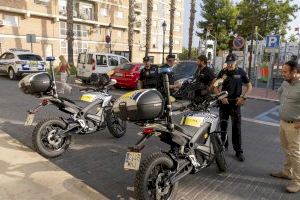 La Policía Local de Manises suma dos motos eléctricas a su flota de vehículos