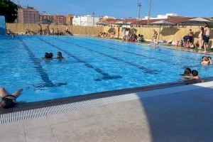 Èxit de banyistes en la primera temporada de la nova piscina d'estiu d'Alboraia