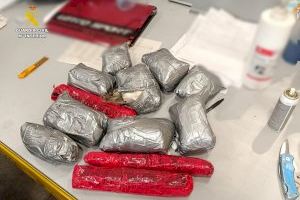 Pillados con 3 kilos de cocaína en el Aeropuerto de Alicante
