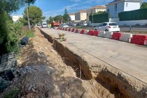 Paterna comienza las obras para aumentar el carril bici del bulevar de Pla del Pou que conecta Montecanyada con el resto de La Canyada