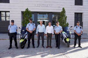 Borriana presenta les noves motos de la policia, ètiques i sostenibles