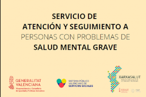 Mesa informativa de SASEM Burjassot para sensibilizar en materia de salud mental