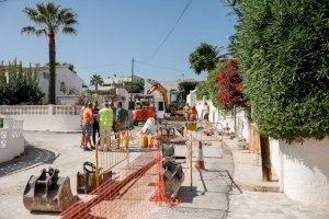 Comienzan las obras de renovación de infraestructuras hidráulicas en la Urbanización Foia Blanca de l'Alfàs