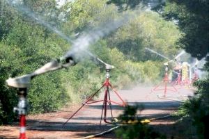 Nueva medida para combatir los incendios en El Saler: un dispositivo de cañones de agua interconectados