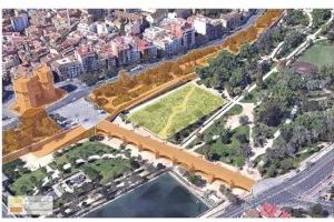 El Ayuntamiento invierte más de medio millón de euros en el Jardín del Turia, a la altura de las Torres de Serranos
