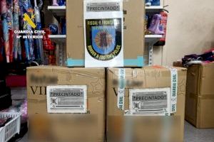 La Guàrdia Civil retira del mercat 2.100 joguets il·lícites i molt perilloses per als xiquets en un comerç de l'Altet