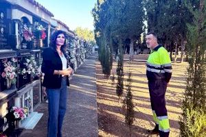 El Ayuntamiento de Canet Lo Roig intensifica las tareas de mantenimiento y embellecimiento del Cementerio Municipal