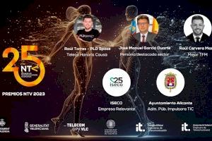 El Ayuntamiento de Alicante, premiado en la 25ª edición de la Noche de las Telecomunicaciones Valencianas por su impulso a las TIC