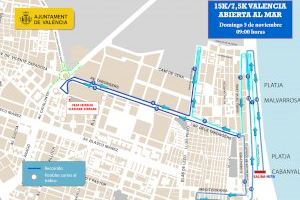 Las carreras 15K y 7,5K València Abierta al Mar recorrerán las calles de Algirós y de Poblats Marítims este domingo