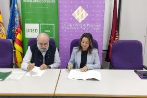 La UNED Dénia firma acuerdo marco de colaboración con el Col·legi oficial de psicología de la Comunitat Valenciana