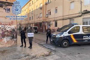 Cop al tràfic de droga a les Casetes Roses de València: sis detinguts i dos punts de venda desmantellats
