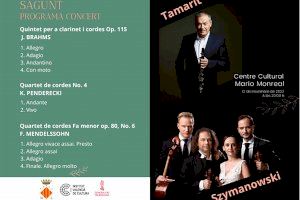 Miguel Ángel Tamarit y Karol Szymanowski Quartet interpretan un concierto en el Mario Monreal