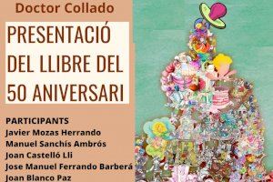 La Falla Plaza Doctor Collado de Valencia presenta el libro conmemorativo del 50 aniversario de su Comisión Infantil