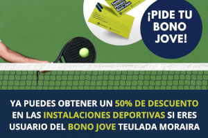 Ya puedes obtener un 50% de descuento en las instalaciones deportivas si eres usuario del Bono Jove Teulada Moraira