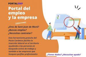 El Pacto Cerámico y el Ayuntamiento de Sant Joan de Moró promocionan el portal de empleo del Consorcio para mejorar la inserción laboral