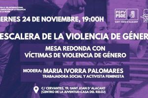“Acto por el 25N del PSOE de Sant Joan con mujeres víctimas de violencia de género"