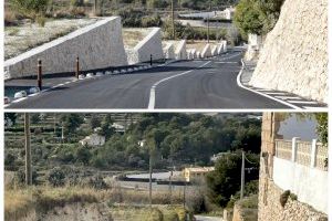 El nou camí de l’Abiar: un vial segur amb murs de pedra i carril per a caminants que vertebra Benitatxell