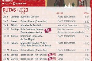 Orihuela programa unas rutas de diciembre solidarias, con la inclusión de ASOKA, con belenes y dulces conventuales