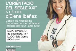 Ontinyent acull a Elena Ibáñez, una de les Top 100 dones líders a Espanya per a parlar d'orientació